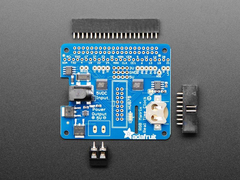 Adafruit RGB Matrix HAT + RTC für Raspberry Pi - Mini Kit