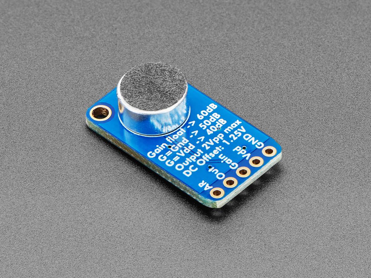 Adafruit Electret Microphone Amplifier MAX9814 with Auto Gain Control 1713