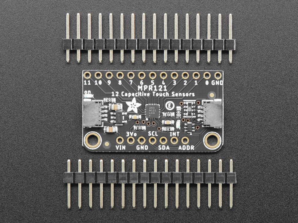 Adafruit 12-Key Capacitive Touch Sensor Breakout - MPR121 - STEMMA QT 1982