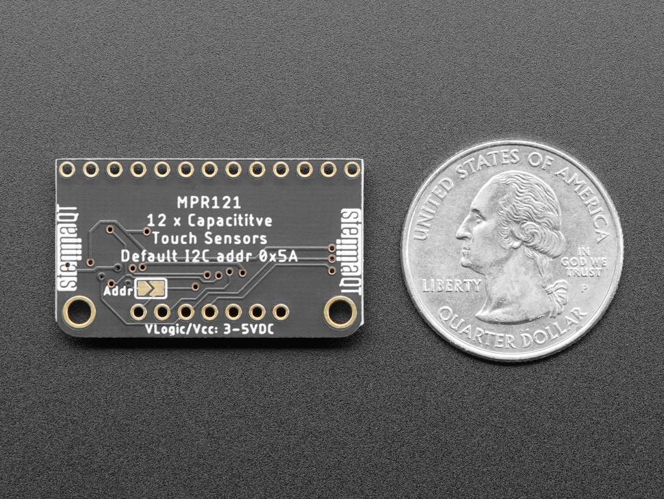Adafruit 12-Key Capacitive Touch Sensor Breakout - MPR121 - STEMMA QT 1982