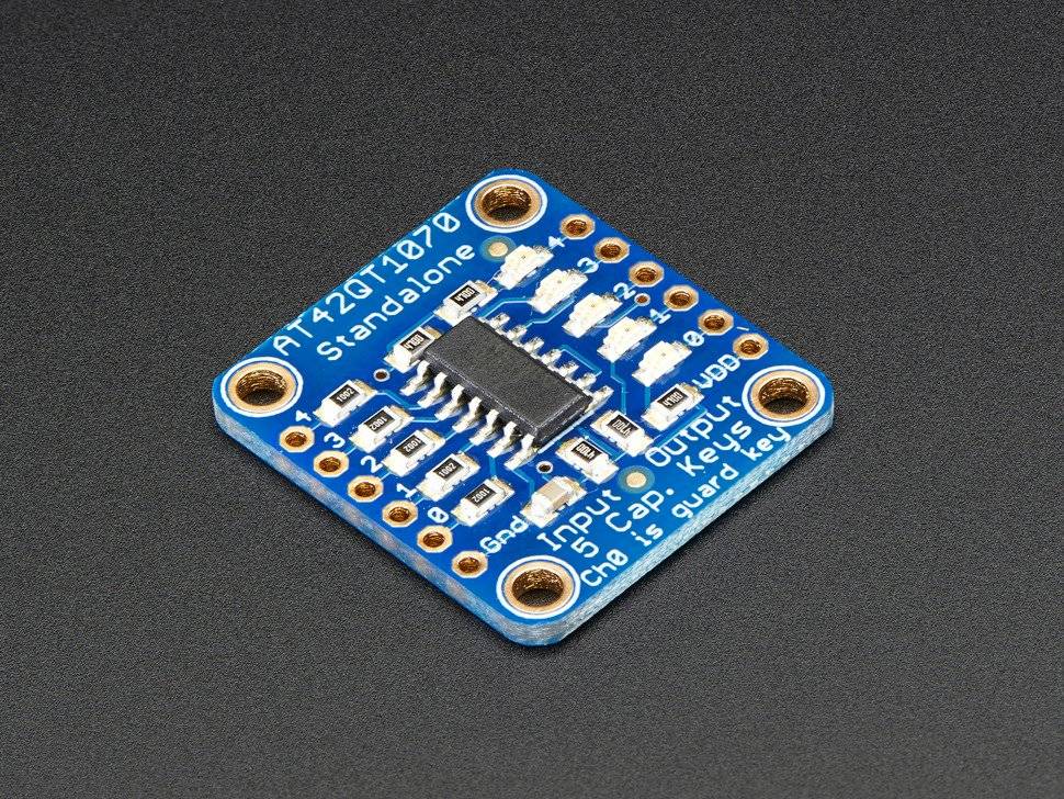 Adafruit Standalone 5-Pad Capacitive Touch Sensor Breakout AT42QT1070