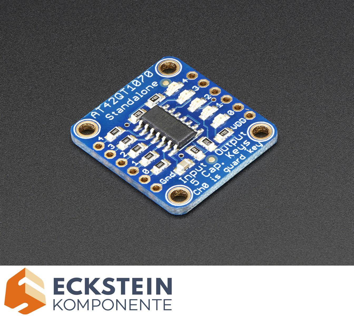 Adafruit Standalone 5-Pad Capacitive Touch Sensor Breakout AT42QT1070