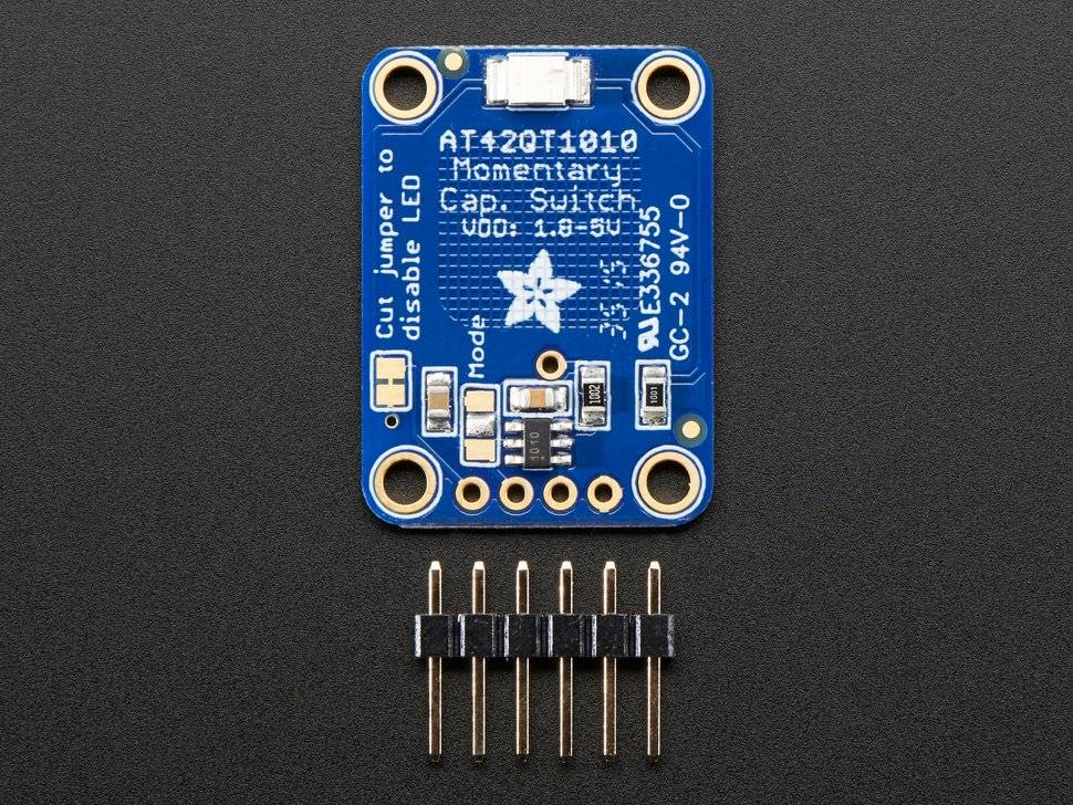 Adafruit Standalone Momentary Capacitive Touch Sensor Breakout - AT42QT1010