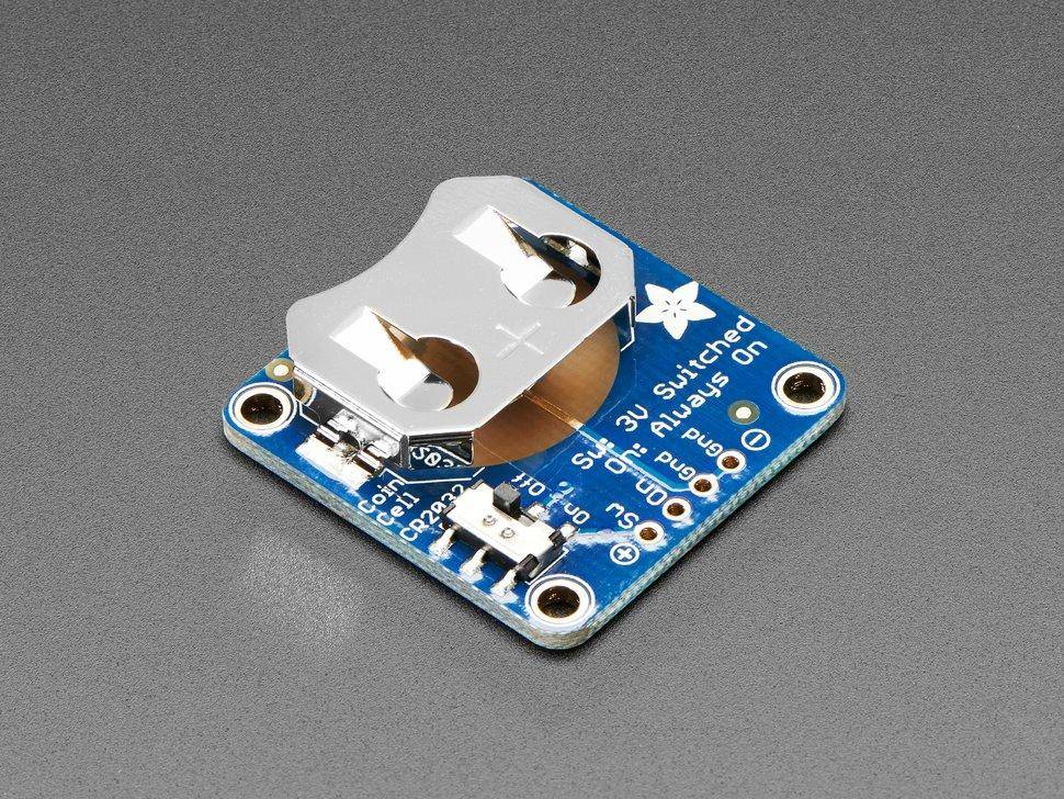 Adafruit 20-mm-Knopfzelle mit Ein-Aus-Schalter (CR2032)