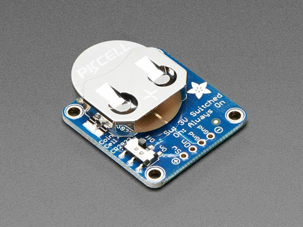 Adafruit 20-mm-Knopfzelle mit Ein-Aus-Schalter (CR2032)