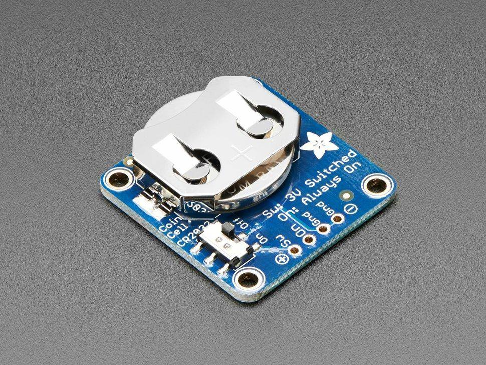 Adafruit 20-mm-Knopfzelle mit Ein-Aus-Schalter (CR2032)