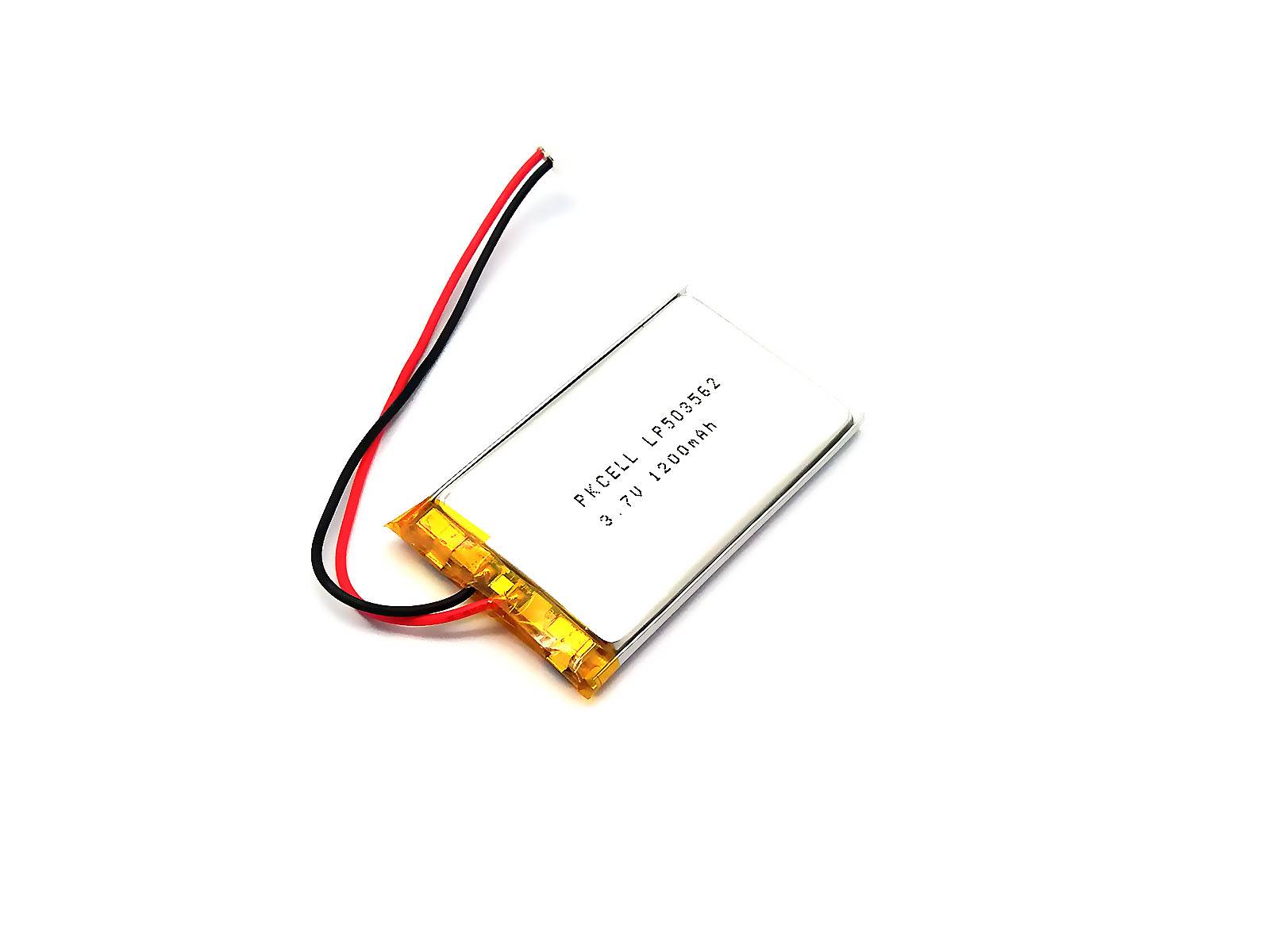 LiPo Akku Lithium-Ion Polymer Batterie 3,7V 1200mAh JST-PH Connector