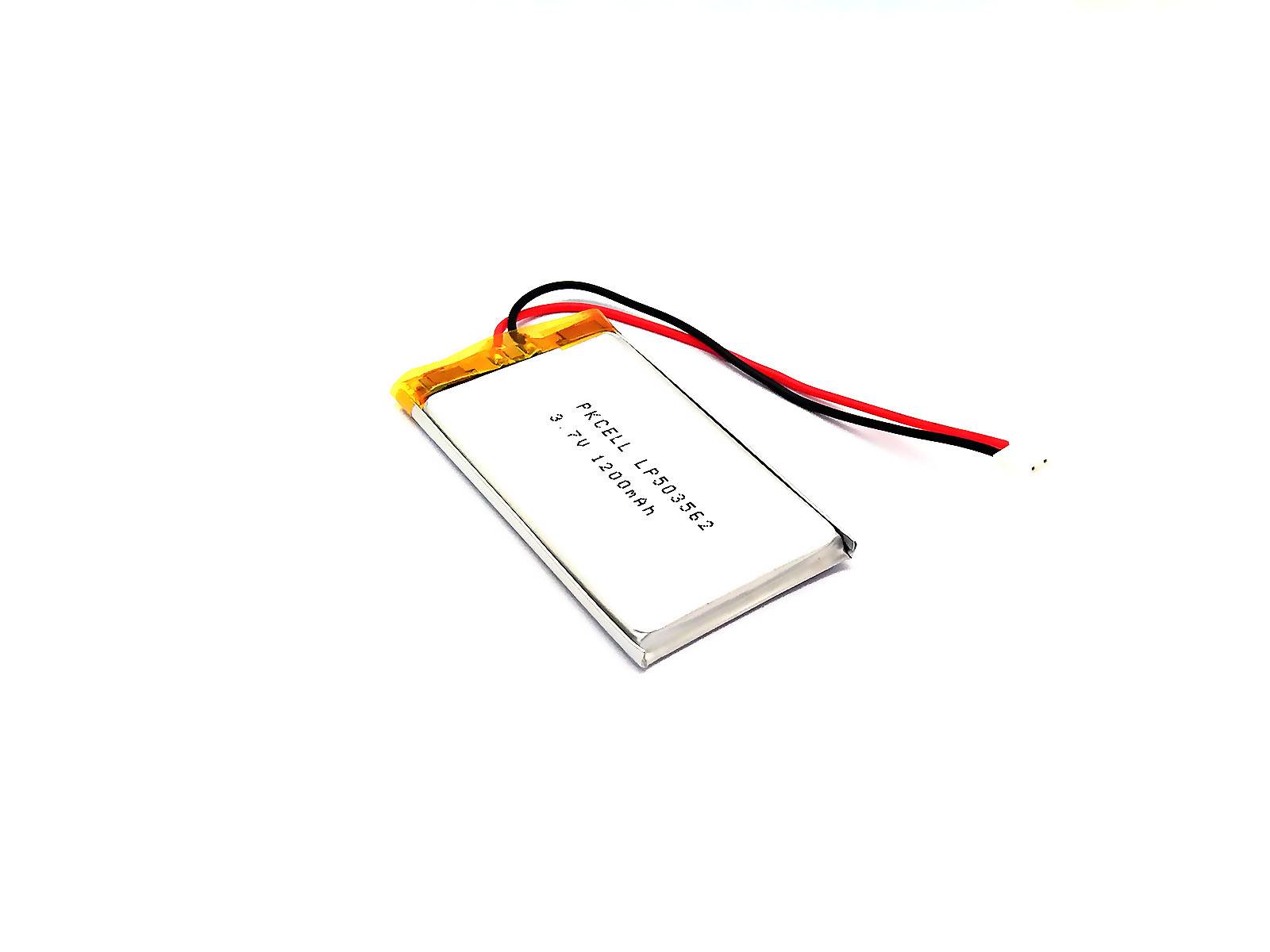 LiPo Akku Lithium-Ion Polymer Batterie 3,7V 1200mAh JST-PH Connector
