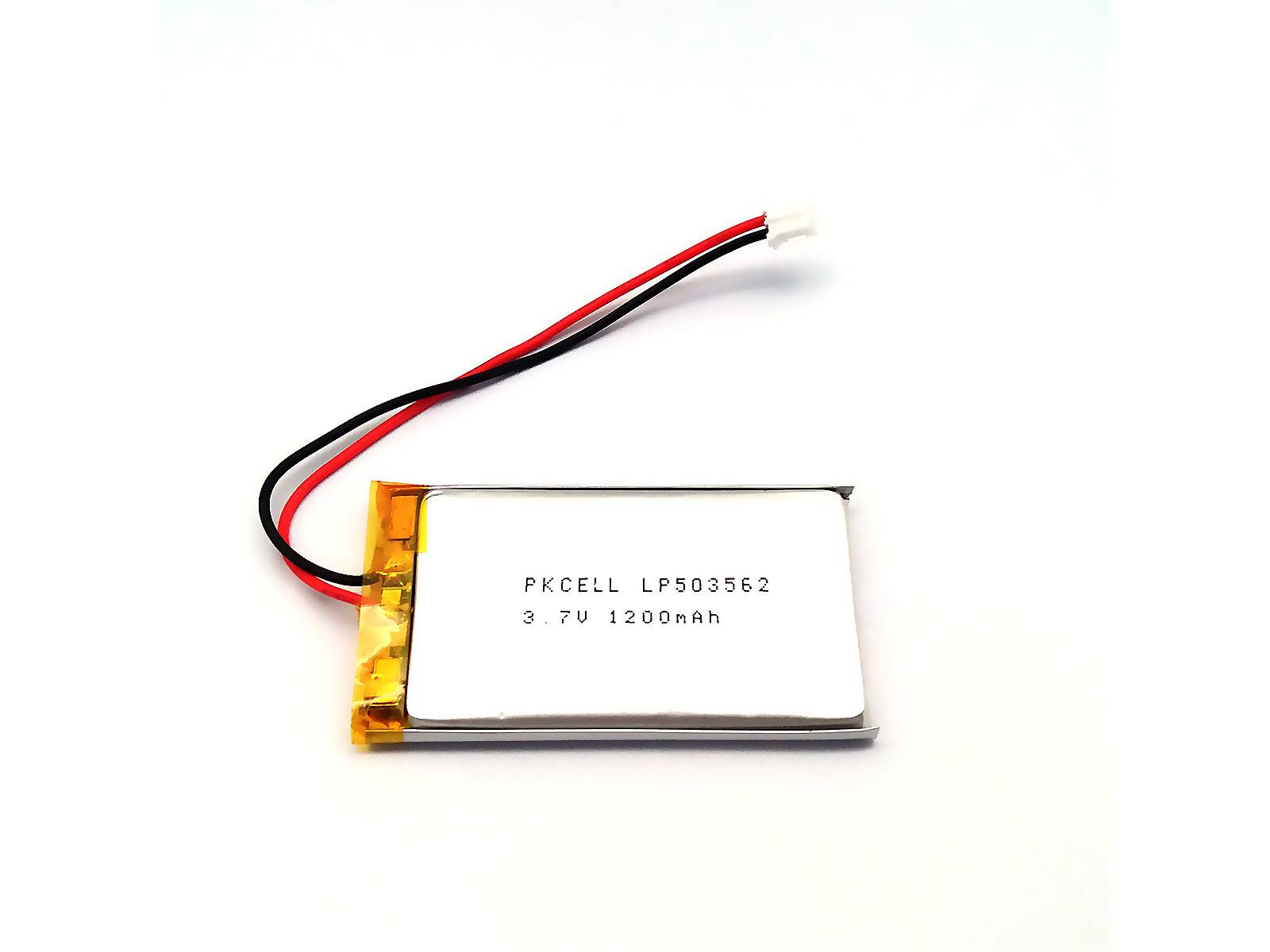 LiPo Akku Lithium-Ion Polymer Batterie 3,7V 1200mAh JST-PH Connector