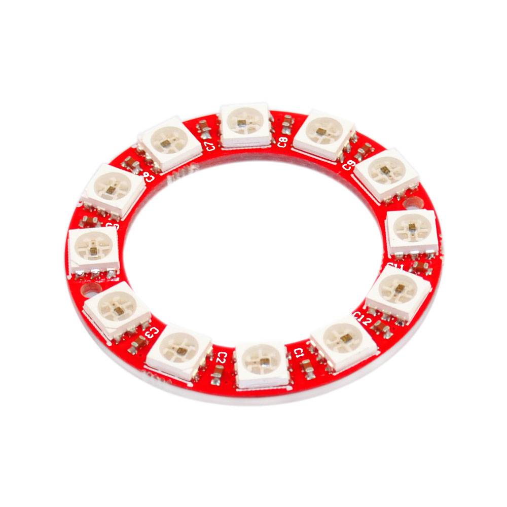 LED Ring 12 x 5050 RGB LEDs WS2812 mit integrierten Treibern