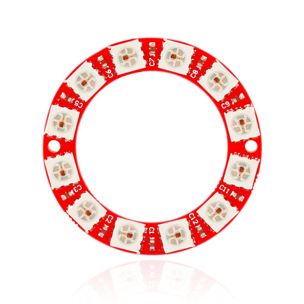 LED Ring 12 x 5050 RGB LEDs WS2812 mit integrierten Treibern