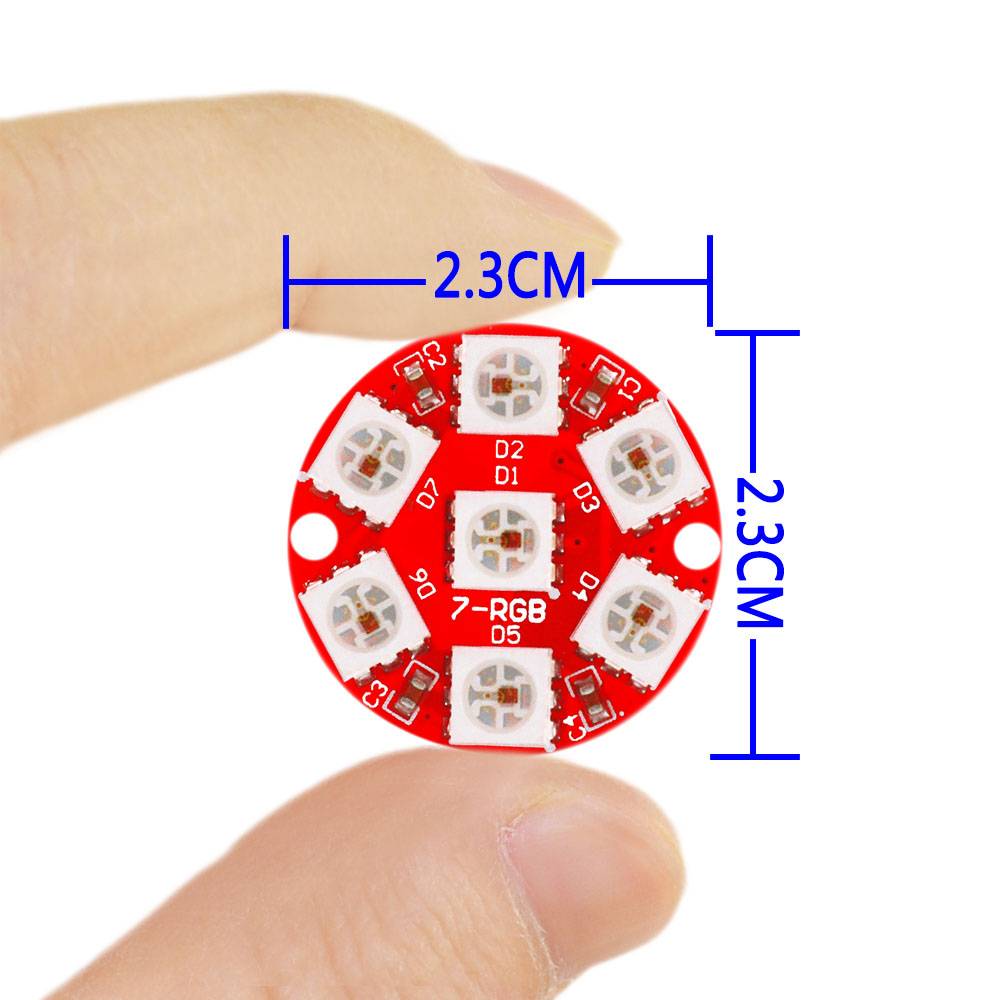 LED Jewel 7 x 5050 RGB LEDs WS2812 mit integrierten Treibern
