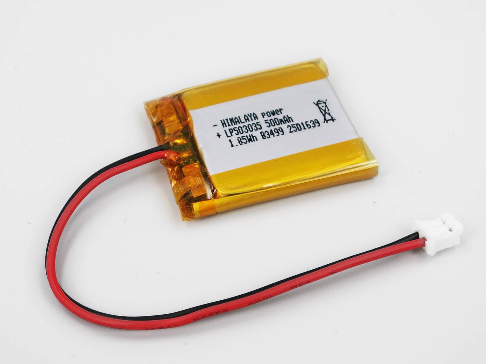 LiPo Akku Lithium-Ion Polymer Batterie 3,7V 500mAh JST-PH Connector
