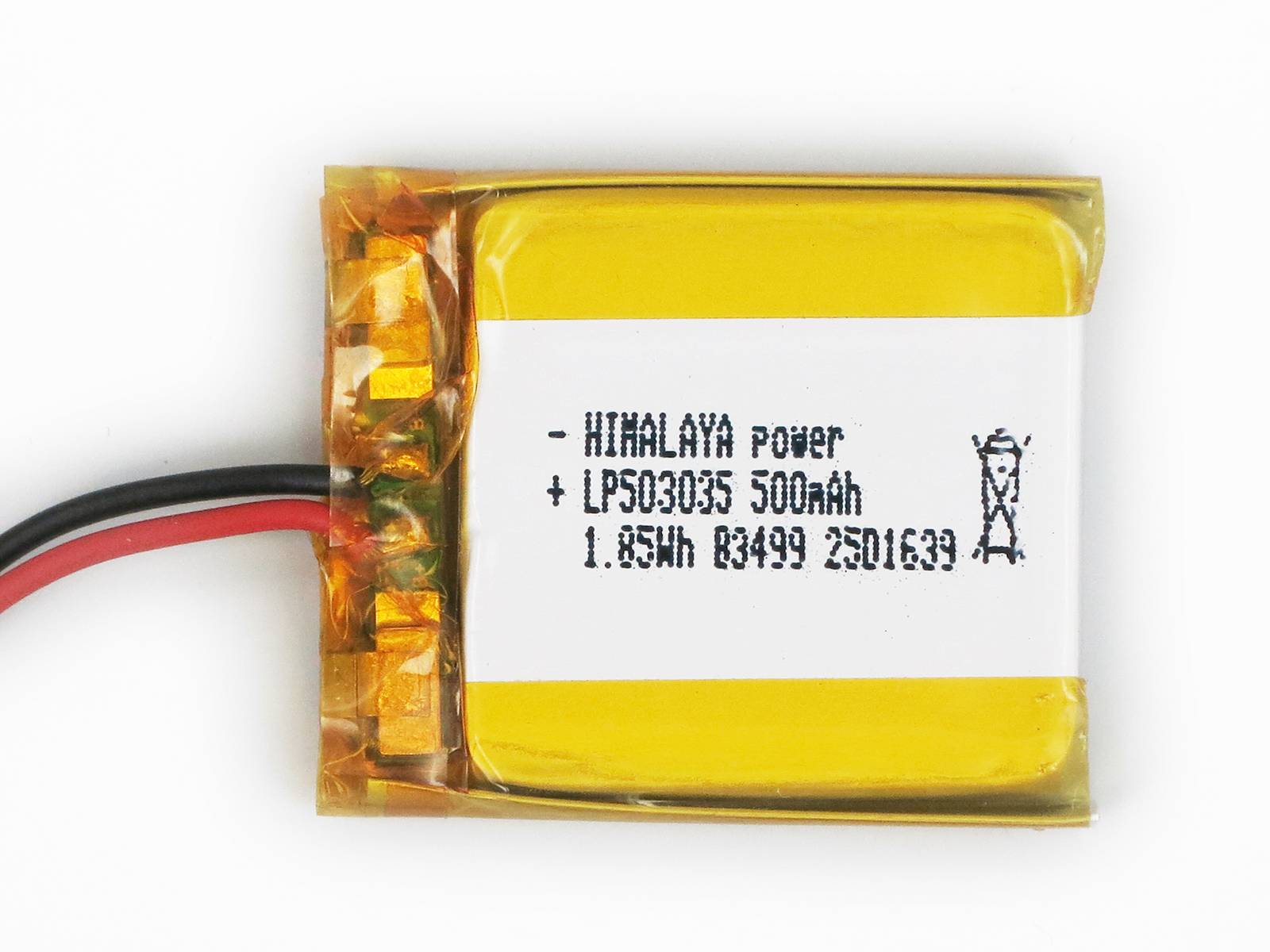 LiPo Akku Lithium-Ion Polymer Batterie 3,7V 500mAh JST-PH Connector