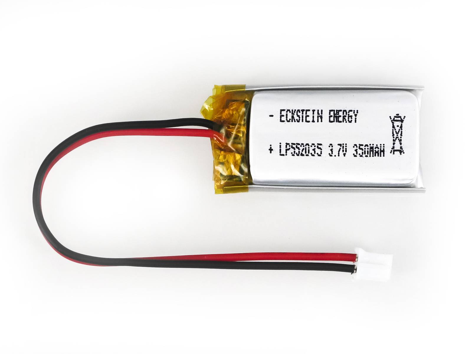 LiPo Akku Lithium-Ion Polymer Batterie 3,7V 350mAh JST-PH Connector