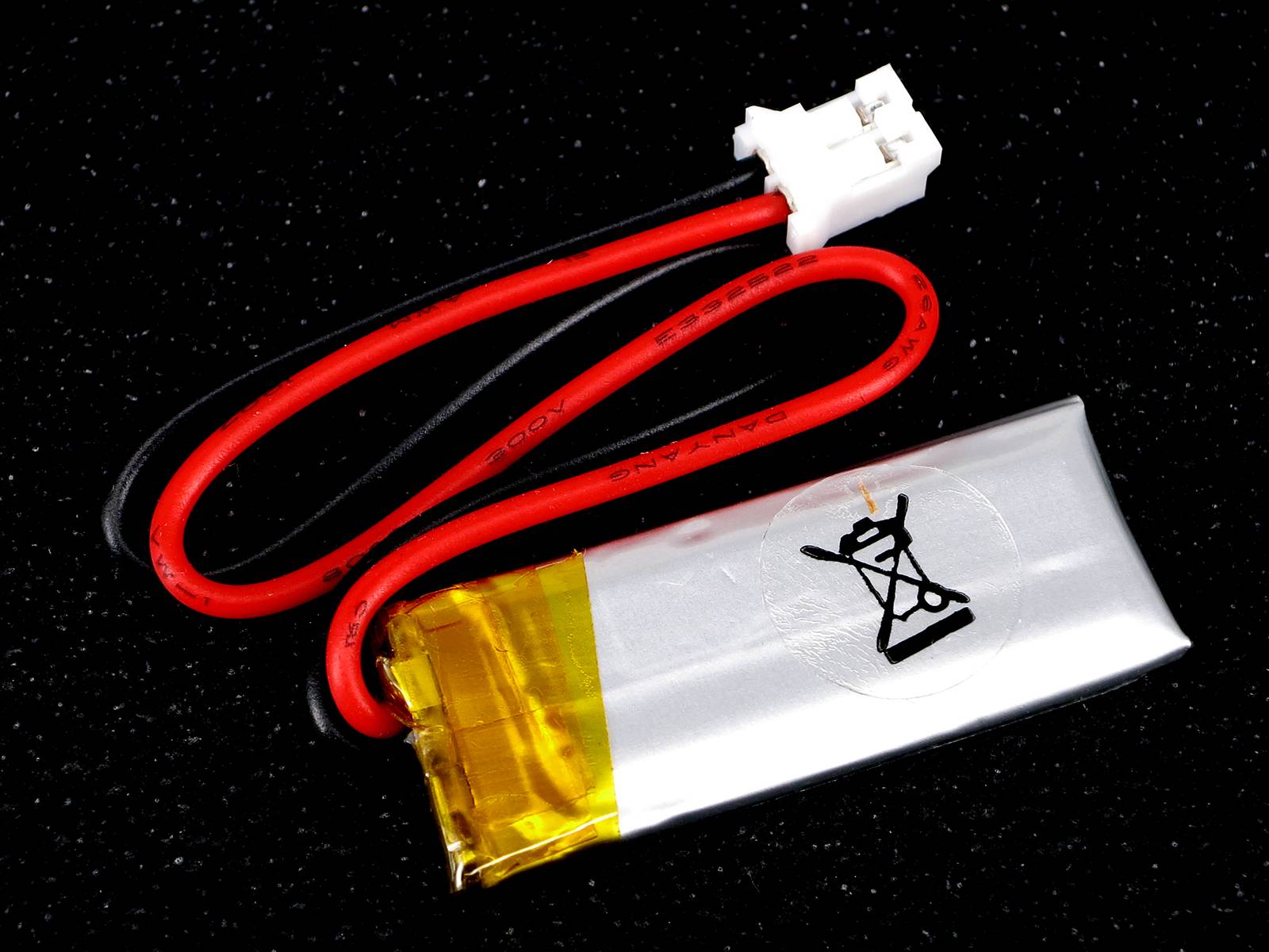LiPo Akku Lithium-Ion Polymer Batterie 3,7V 105mAh JST-PH Connector