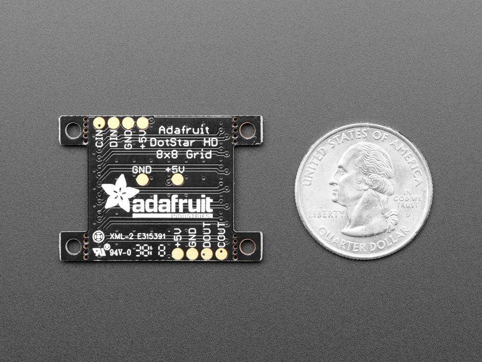 Adafruit DotStar hochdichtes 8x8 Raster - 64 RGB LED Pixel Matrix