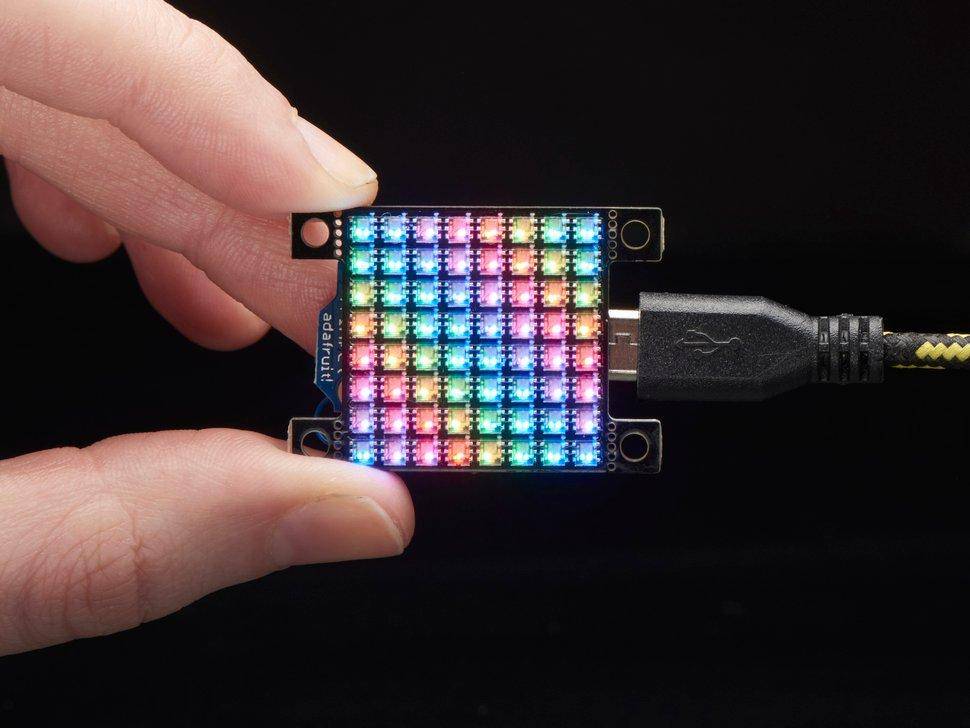 Adafruit DotStar hochdichtes 8x8 Raster - 64 RGB LED Pixel Matrix