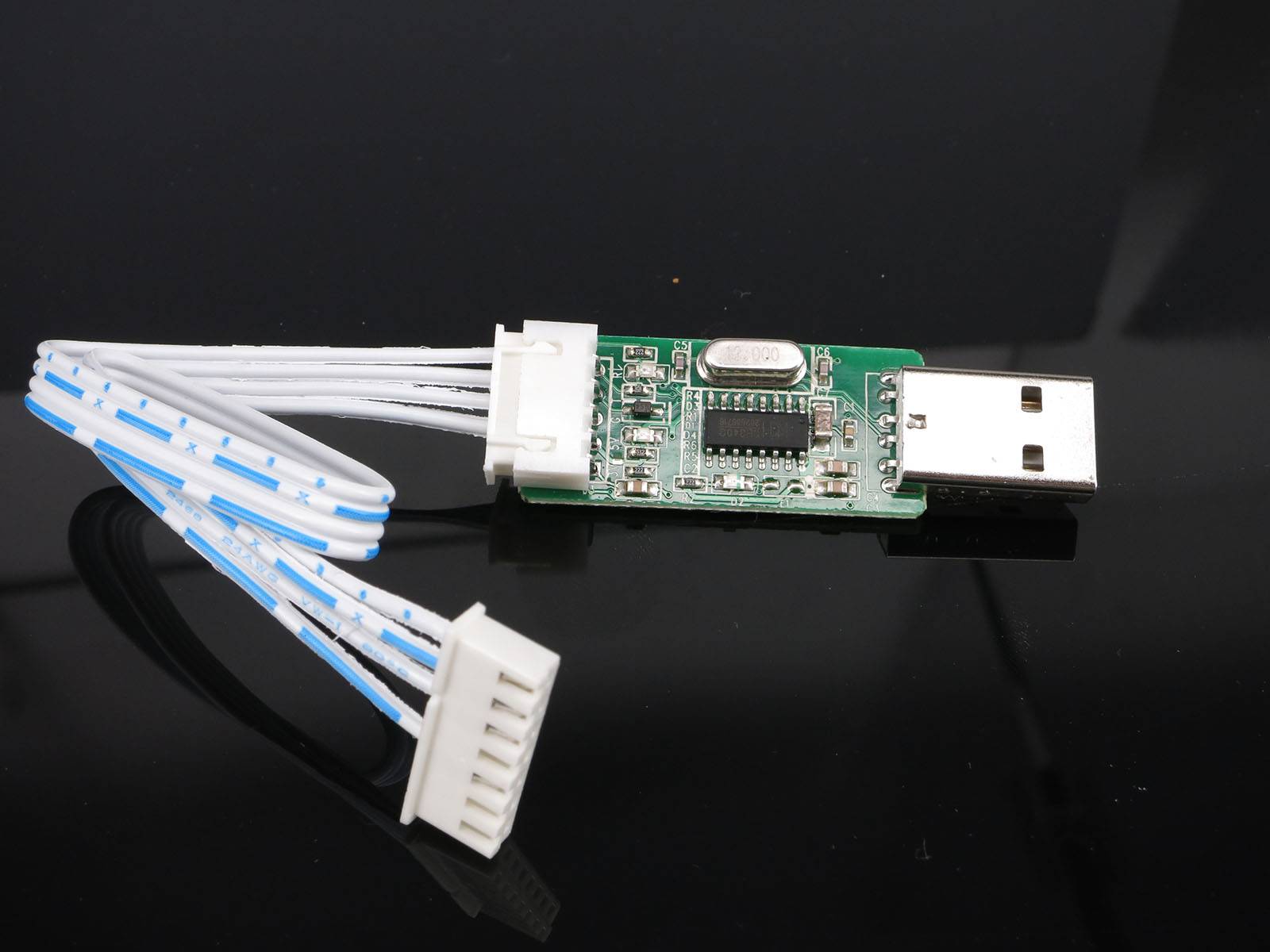 USB A/Female 5Pin pitch 2,54mm Adapter Modul CH340G für Laser Staubsensor