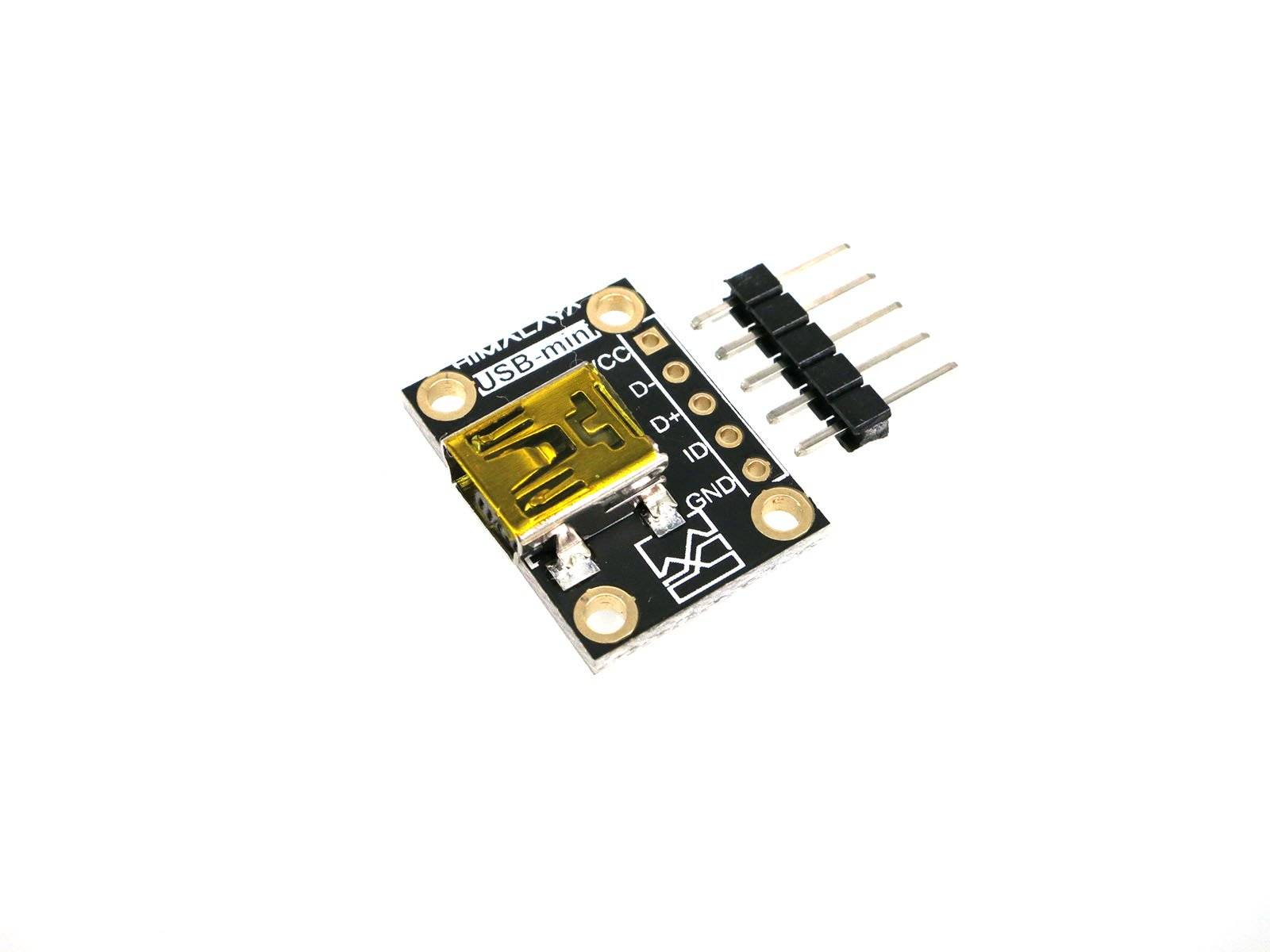USB Mini-B Connector Breakout Board Mini USB to DIP 5 Pin Adapter Board