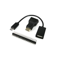 Mini HDMI Adapter & USB OTG Kabel Female A to microB für Raspberry Pi Zero/Zero 2 W Zubehör Set Mini HDMI Adapter & USB OTG Kabel Female A to microB für Raspberry Pi Zero/Zero 2 W Zubehör Set