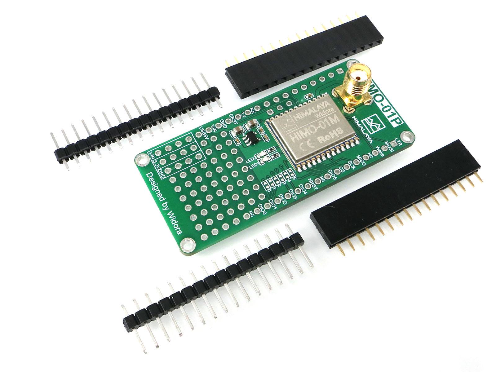 HIMALAYA I/O Adapter Board mit LoRa Modul MCU & SMA Buchse 433MHz