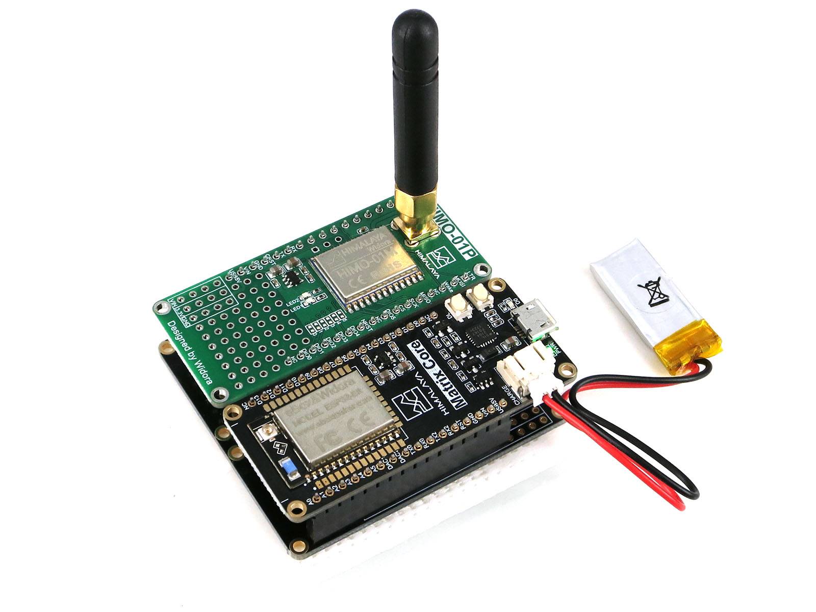 HIMALAYA I/O Adapter Board mit LoRa Modul MCU & SMA Buchse 433MHz