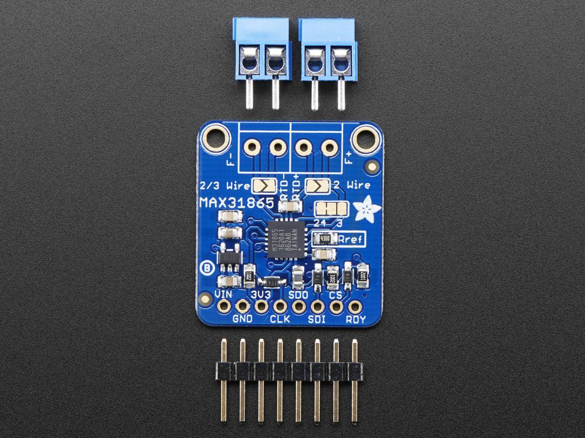 Adafruit PT100 RTD Temperature Sensor Amplifier - MAX31865, For Use with Any 2, 3 or 4 Wire PT100 RTD 3328