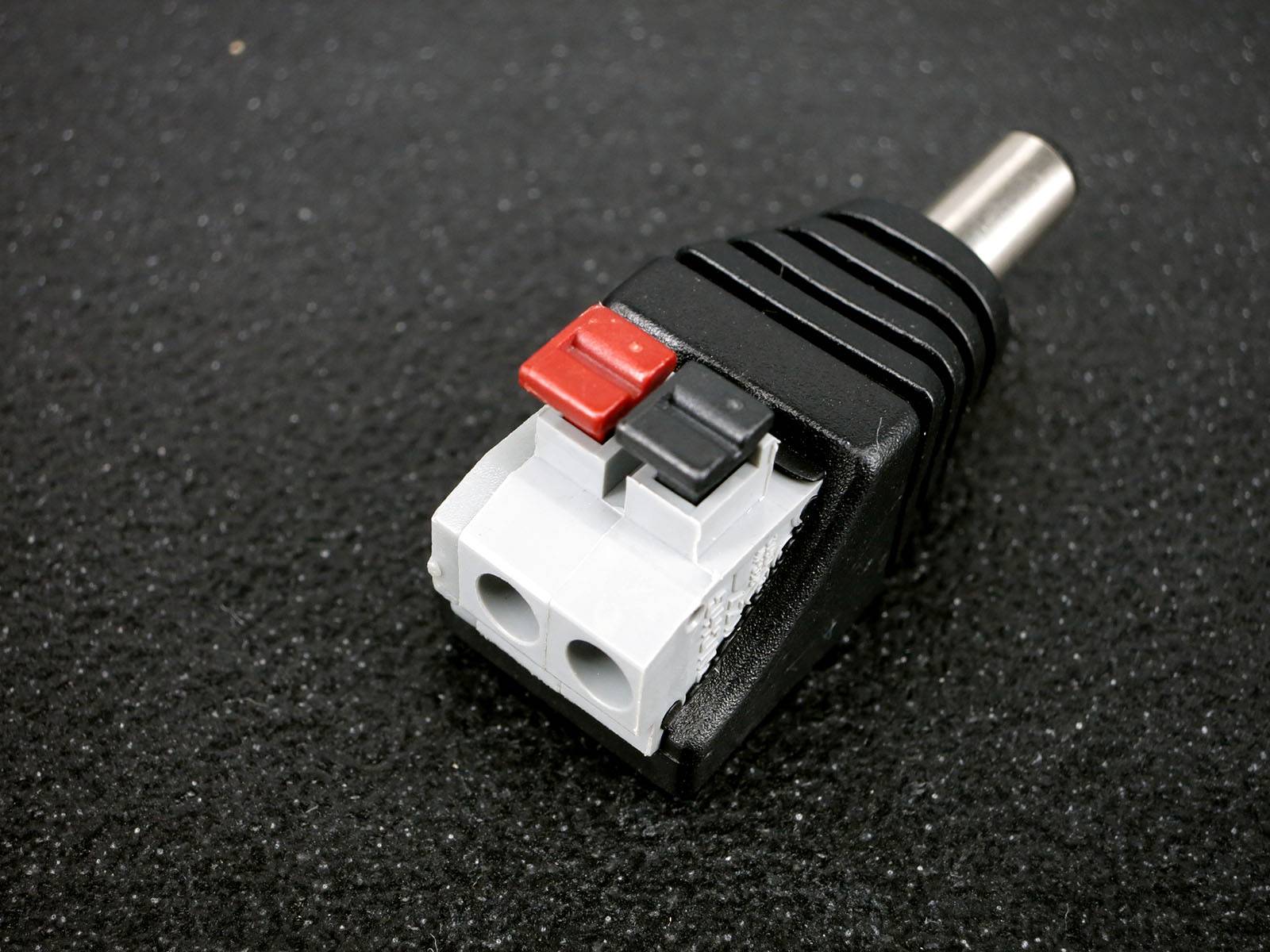 Male Anschlussadapter Adapter DC Stecker - Terminalblock mit Drucktasten 2 Pin s