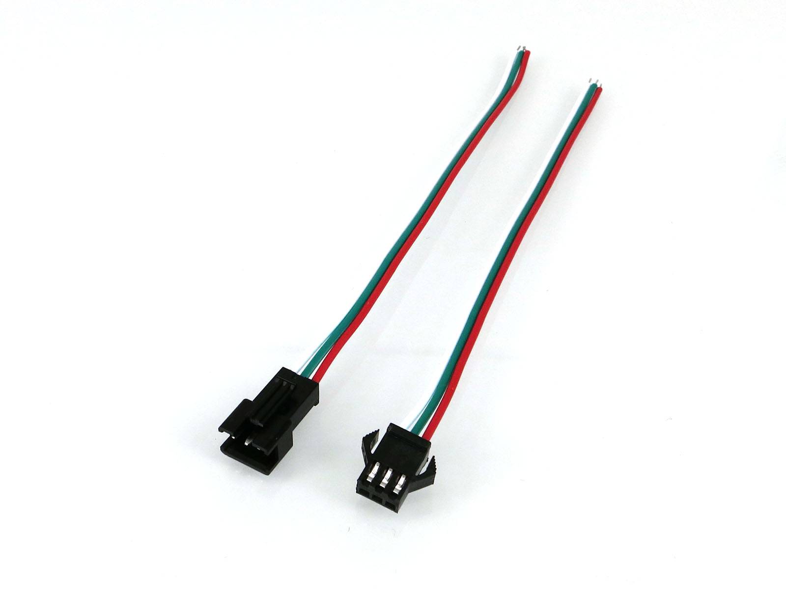 1Paar 15cm Anschlusskabel 3Pin JST SM Buchse/Stecker für RGB LED Streifen