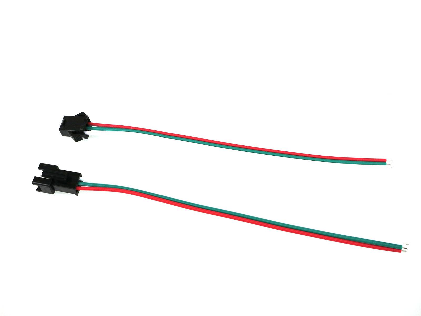 1Paar 15cm Anschlusskabel 3Pin JST SM Buchse/Stecker für RGB LED Streifen