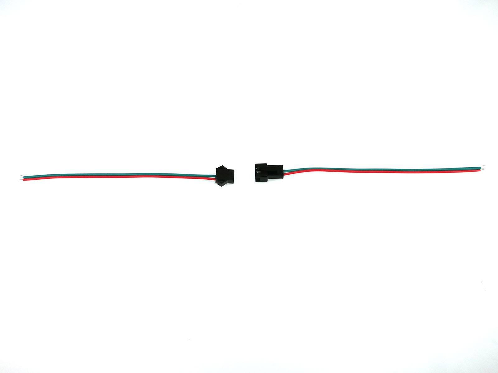 1Paar 15cm Anschlusskabel 3Pin JST SM Buchse/Stecker für RGB LED Streifen