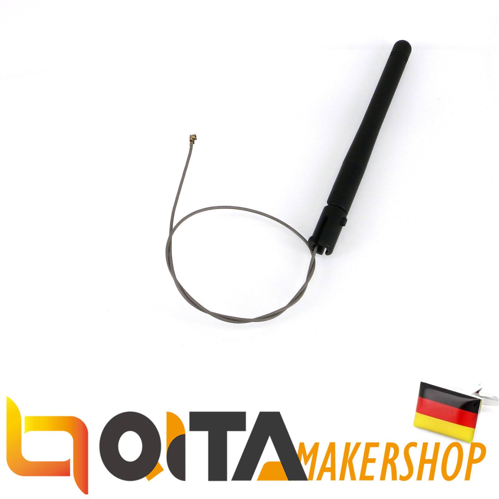 2dBi 2.4GHz WiFi Wireless LAN Antenna Schwarz mit IPEX Connector