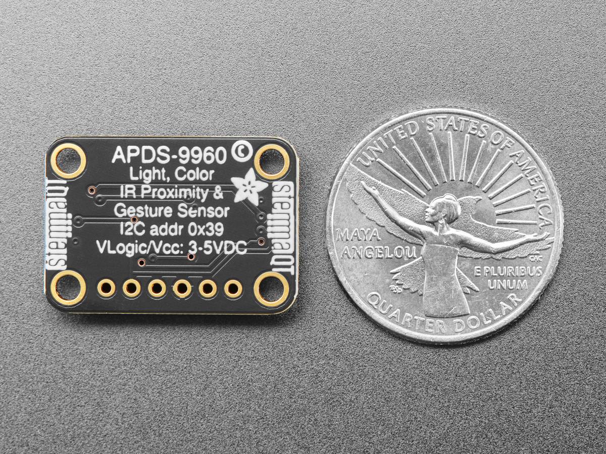Adafruit APDS9960 Proximity, Light, RGB, and Gesture Sensor