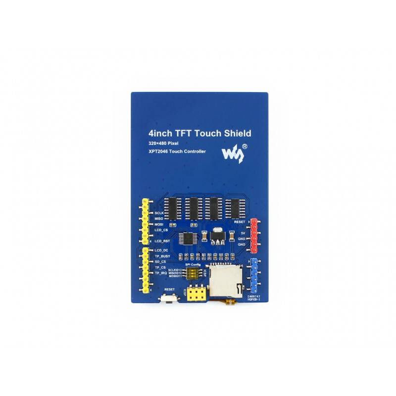 Waveshare 4 inch 480x320 Resistive Touch TFT LCD Shield Display ILI9486 SPI for Arduino