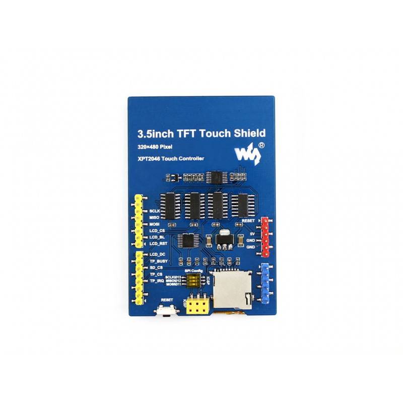 Waveshare 3,5inch 480x320 Resistive Touch TFT LCD Shield Display ILI9486 SPI for Arduino