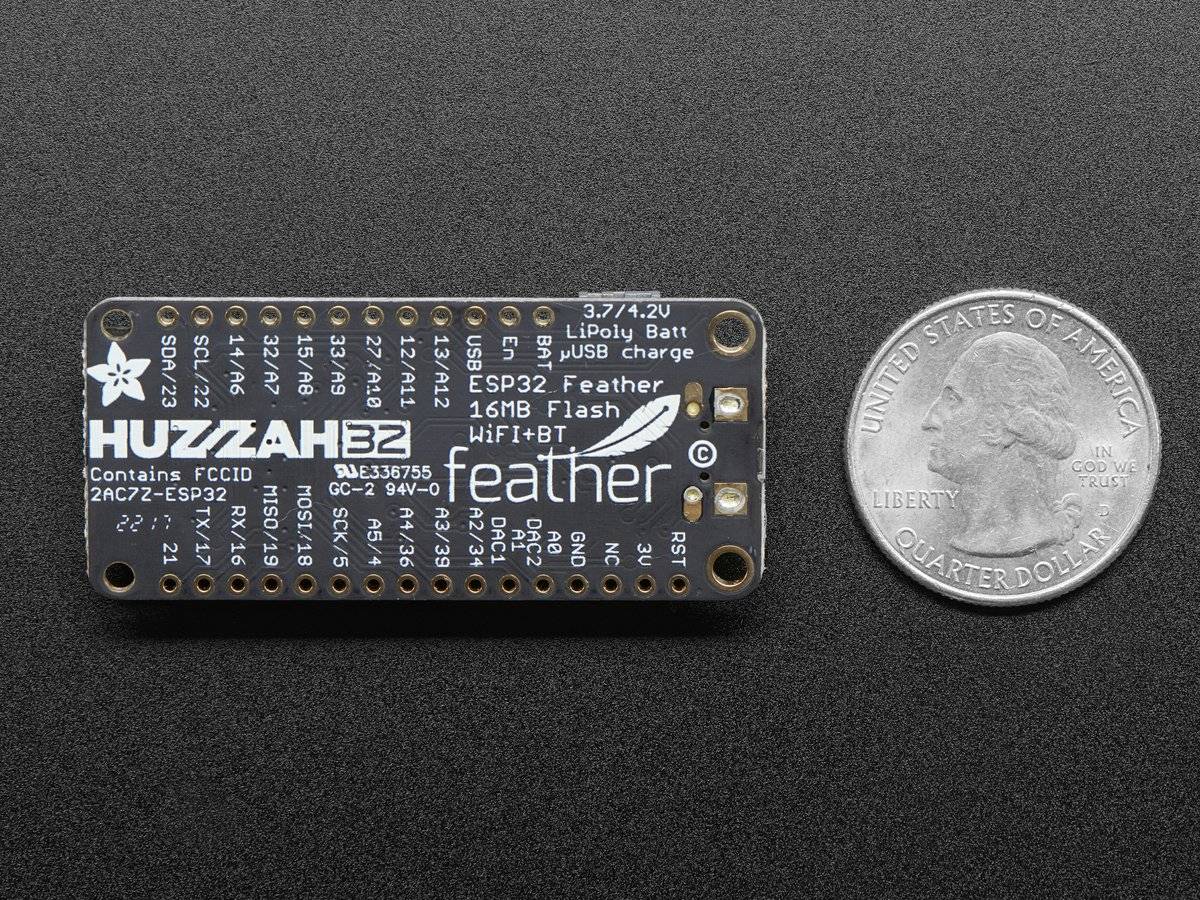 Adafruit Wireless HUZZAH32 - ESP32 WROOM32 Feather Board Arduino IDE