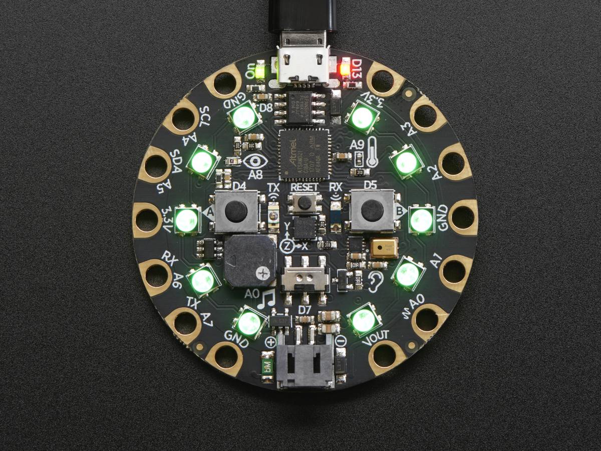 Adafruit Circuit Playground Express 10 x Mini NeoPixels ATSAMD21 ARM