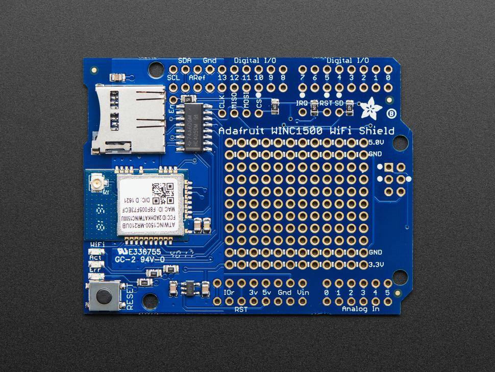 Adafruit WINC1500 WiFi Shield mit uFL Anschluss