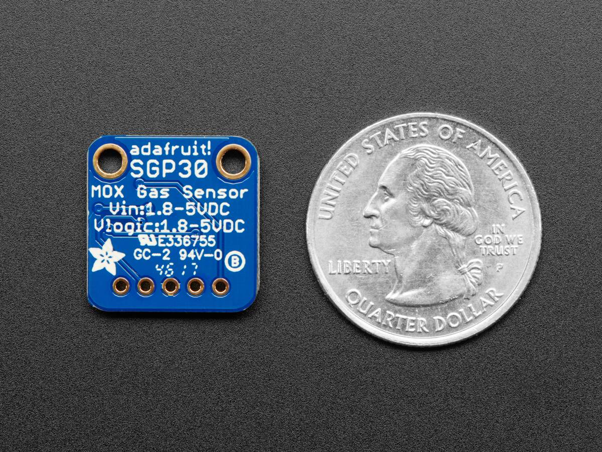 Adafruit SGP30 Air Quality Sensor Breakout - VOC and eCO2 Gas Sensor