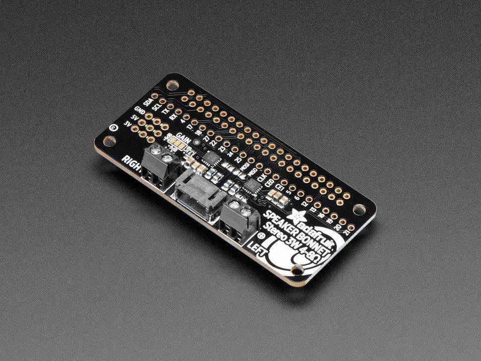 Adafruit I2S 3W Stereo Lautsprecher Bonnet für Raspberry Pi