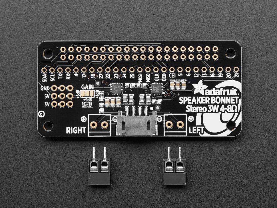 Adafruit I2S 3W Stereo Lautsprecher Bonnet für Raspberry Pi