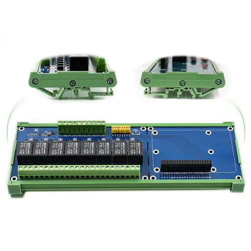 8 Kanal Hutschienen Relaismodul für Raspberry Pi 8 Kanal Hutschienen Relaismodul für Raspberry Pi