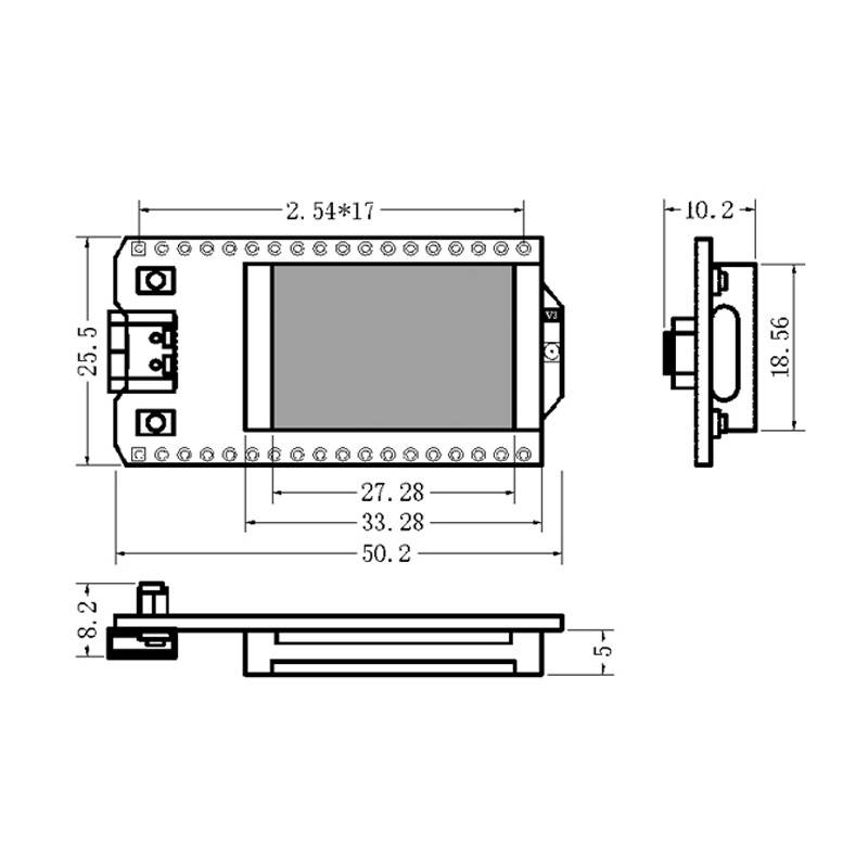 Heltec WiFi LoRa 32 V3 - 868MHz ESP32 Entwicklungsboard 0,96" OLED Display WIFI Bluetooth
