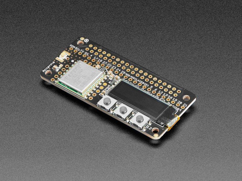 Adafruit LoRa Funk Bonnet mit OLED - RFM95W @ 915MHz