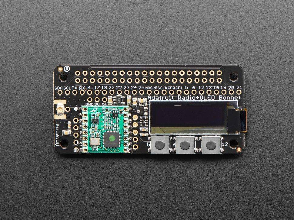 Adafruit RFM69HCW Funk-Transceiver Bonnet - 868 or 915 MHz