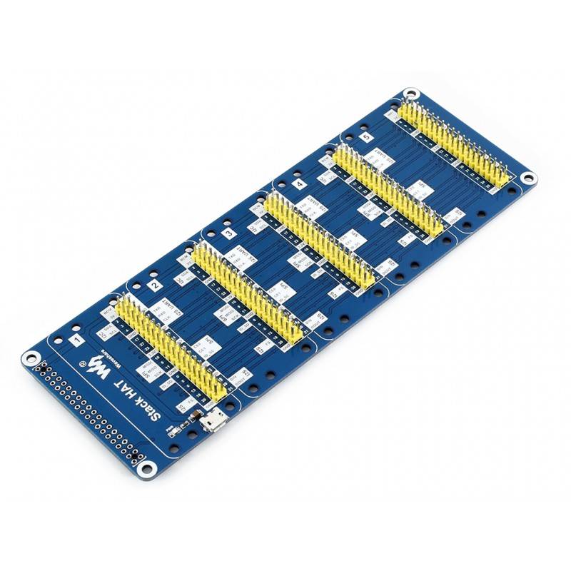 WaveShare Stack HAT for Raspberry Pi, stacks up to 5 HATs at once