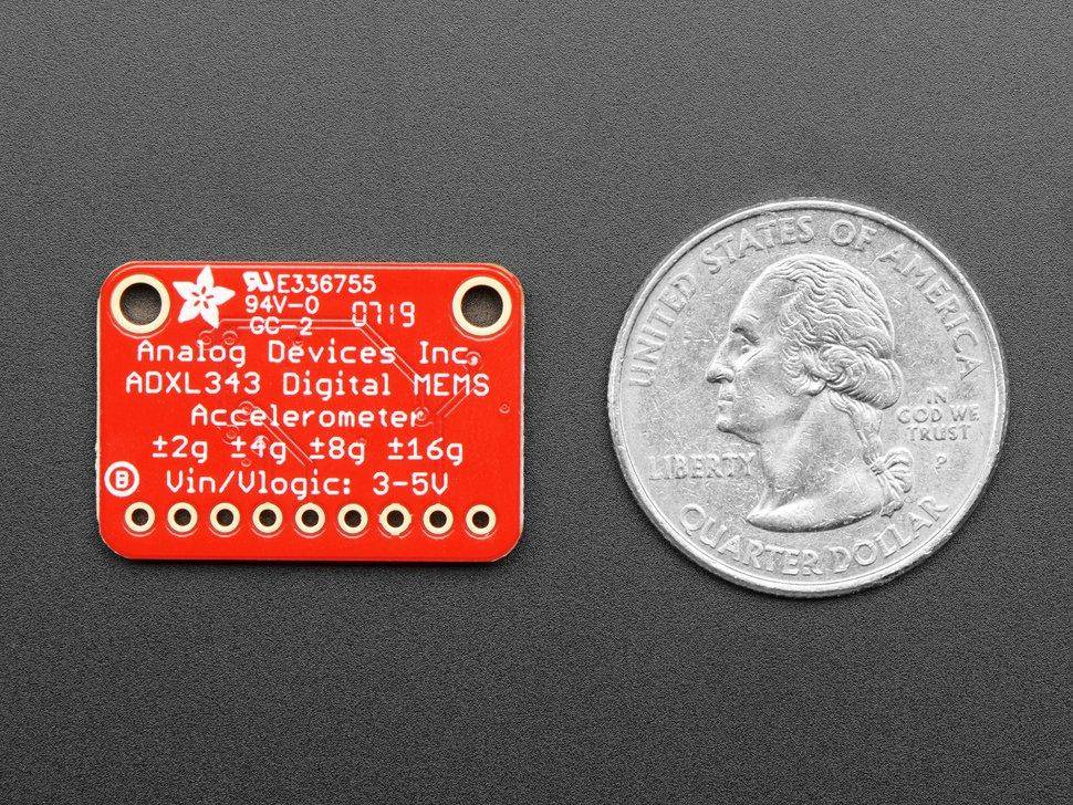 Adafruit ADXL343 - Drei-Achsen Beschleunigungsmesser (+-2g/4g/8g/16g), I2C/SPI