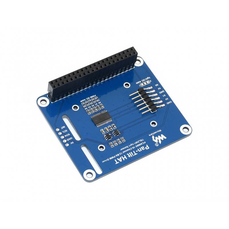 Waveshare 2-DOF Pan-Tilt HAT for Raspberry Pi PWM-Chip PCA9685 16138