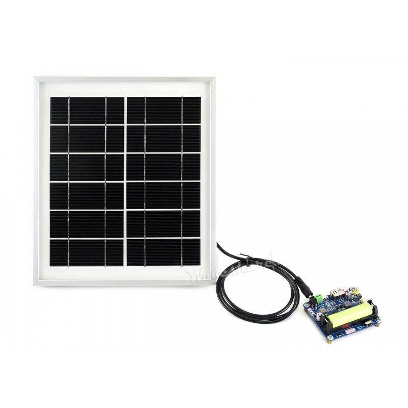 Solar Panel, 6V / 5W, mit 3,5x1,35mm Hohlstecker